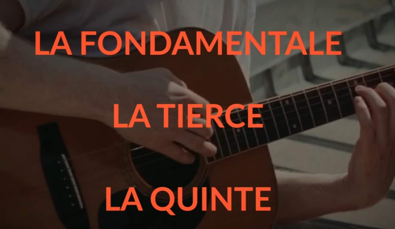 La fondamentale la tierce la quinte accord majeur - La Guitare en 3 Jours