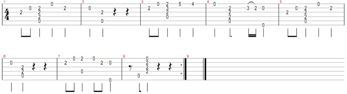 Tablature guitare seigneur des anneaux lord of the rings