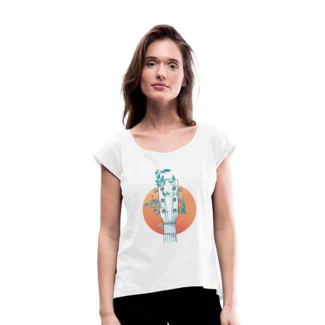 T-shirt guitare femme dessin - idée cadeau - La Guitare en 3 Jours