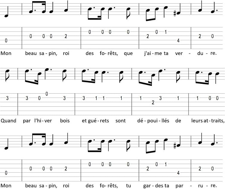 3 chansons de Noël faciles à jouer - cours de guitare débutant